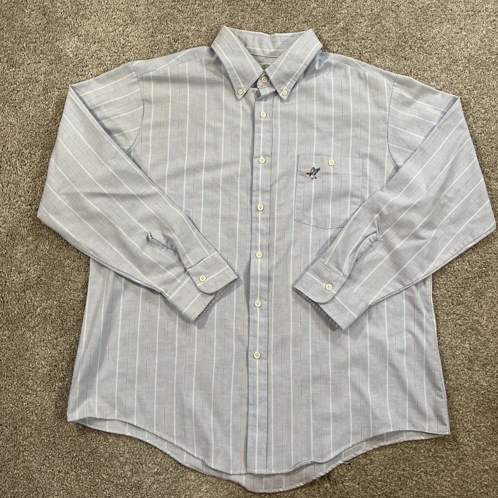 Vtg Raintree Southern Collection by Hampton Button Up Shirt Made in USA XL Duck‎